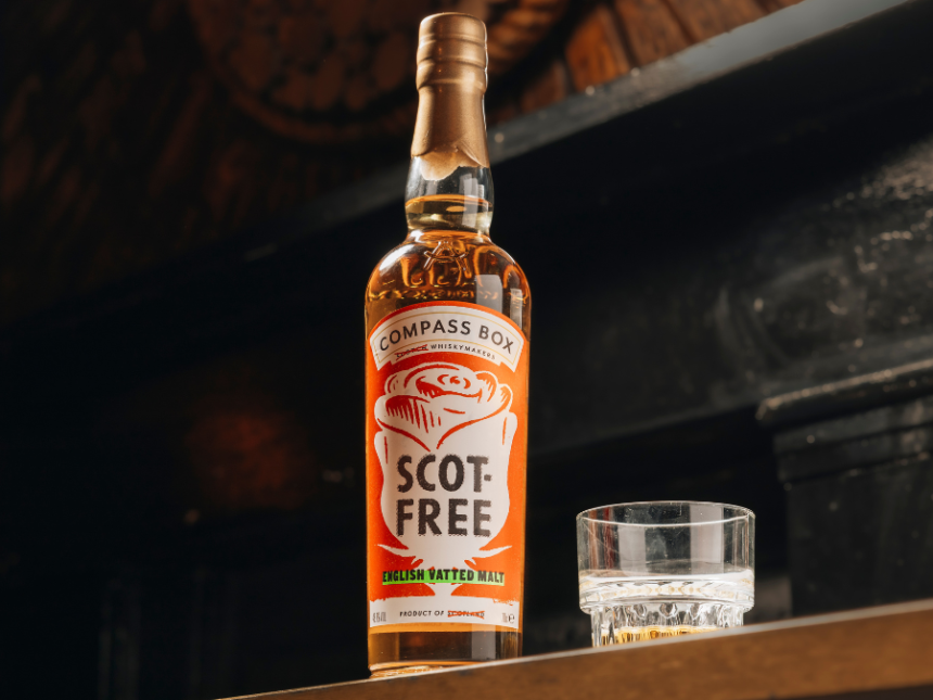 Scot-Free English whisky bottle