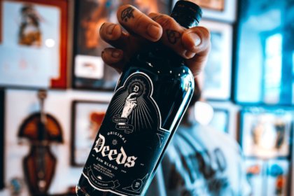 Deeds rum bottle