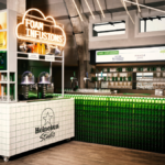 Heineken Foam Infusions stand at bar