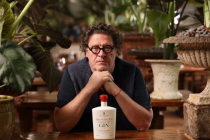 Marco Pierre White with Mr White's Gin