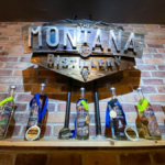 Montana Distillery sign and shelf
