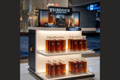 SirDavis American whiskey display in Asia GTR