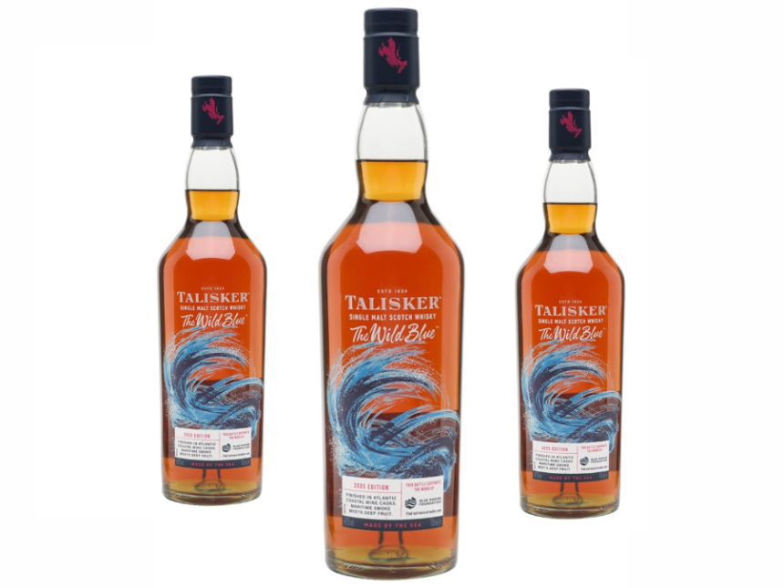 Talisker Wild Blue bottles