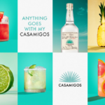Casamigos bottle and serves in campaign image
