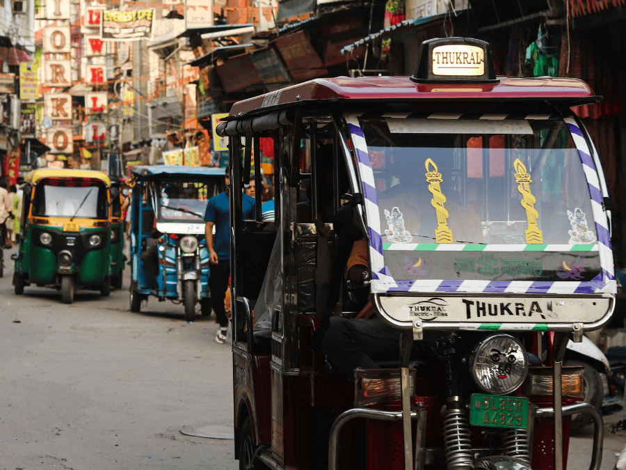 Tuk-tuks in Delhi