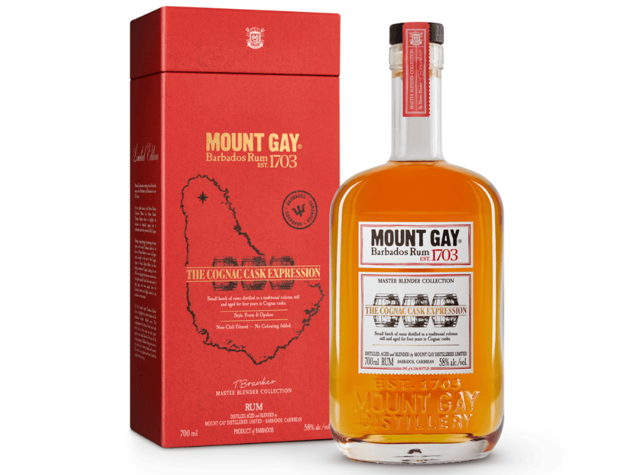Mount Gay Cognac Cask bottle and box