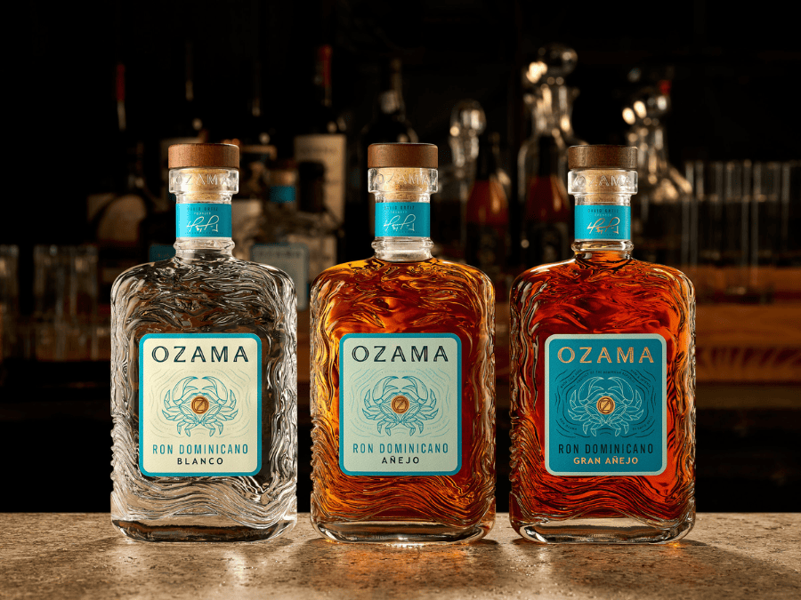 Ozama rum bottles