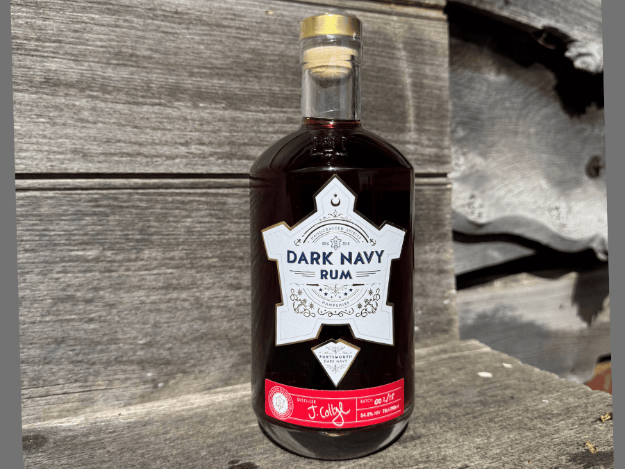 Portsmouth Distillery Dark Navy Rum bottle