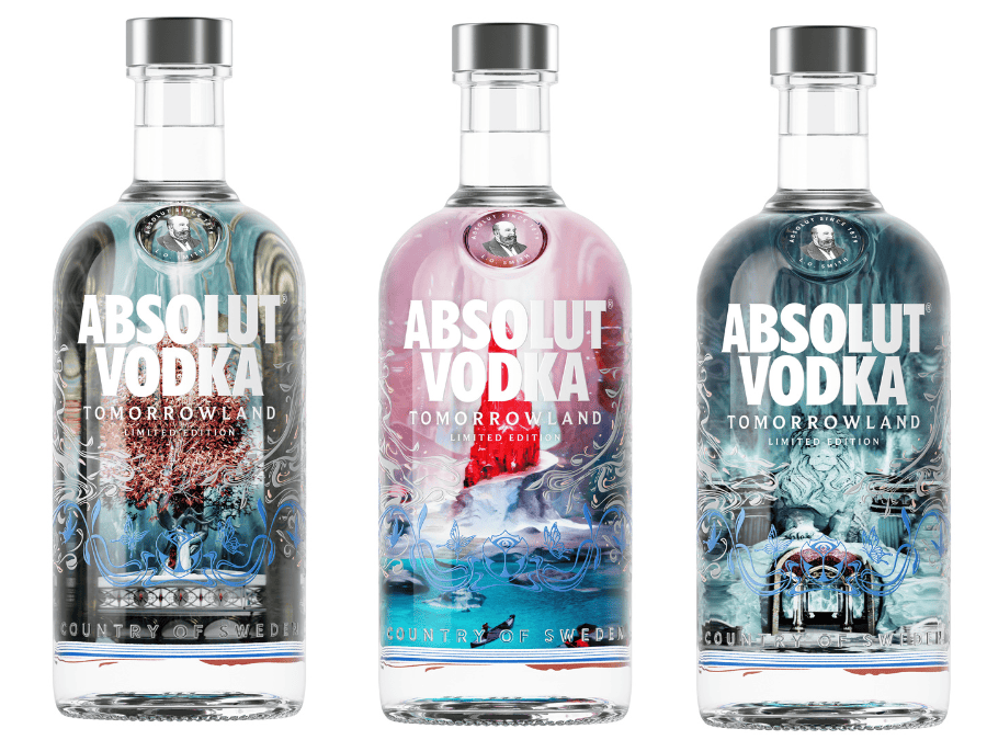 Absolut vodka x Tomorrowland collection