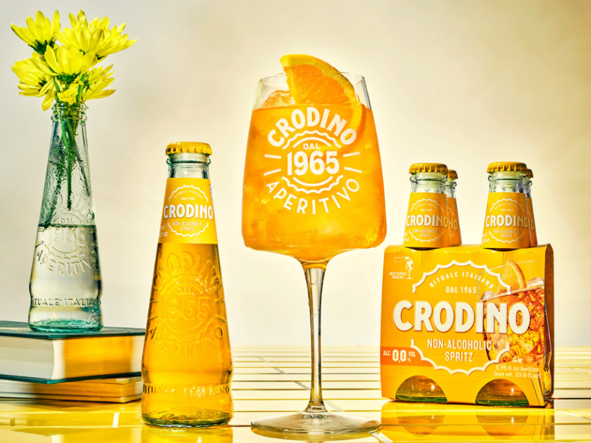 Crodino single bottle and four-pack
