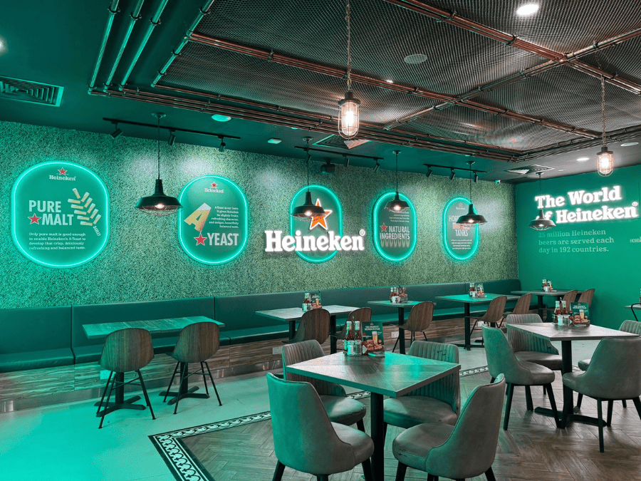 Heineken World Bar interior