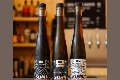 Kanpai sake bottles