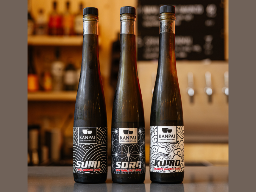 Kanpai sake bottles