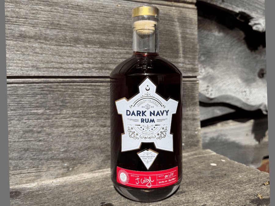 Portsmouth Distillery Dark Navy Rum bottle