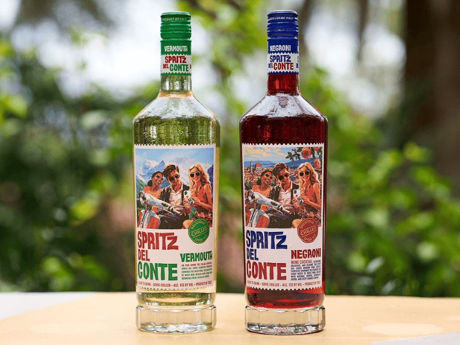 Riboli Family Wines Negroni & Vermouth Spritz bottles