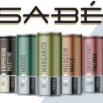 Sabe Beverages cans and logo