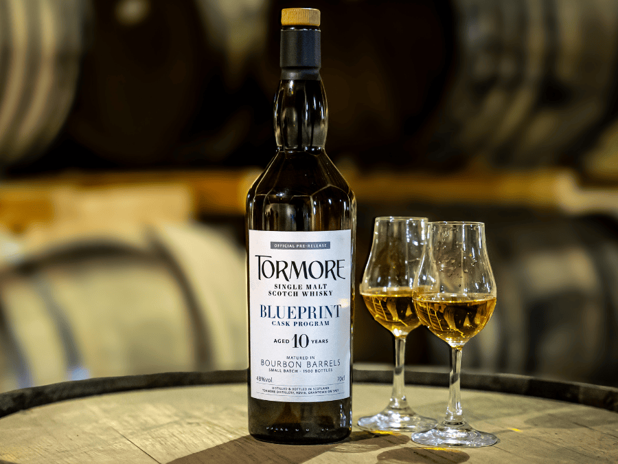 ormore Blueprint 10-Year-Old Bourbon Barrels bottle