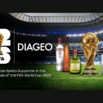 Diageo products next to FIFA World Cup Trophy