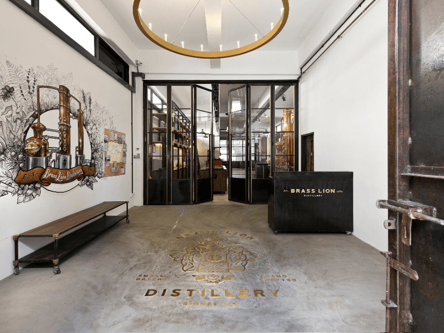 Brass Lion Distillery interior