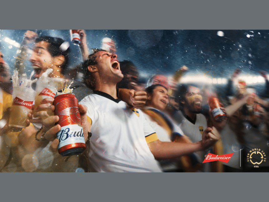 Still image from Budweiser FIFA Club World Cup 25 campaign