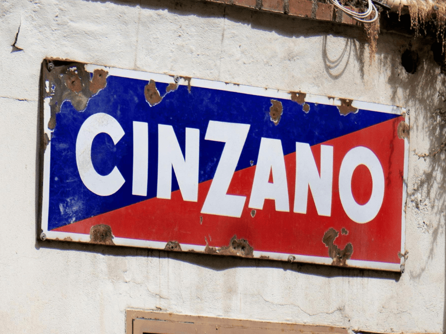 Cinzano sign on a wall