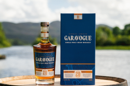 Garavogue 20-Year-Old Single Malt Irish Whiskey bottle and box