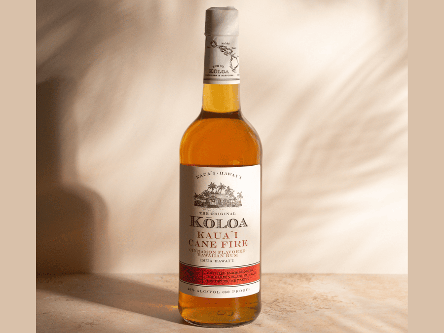 Kōloa Kaua‘i Cane Fire rum bottle