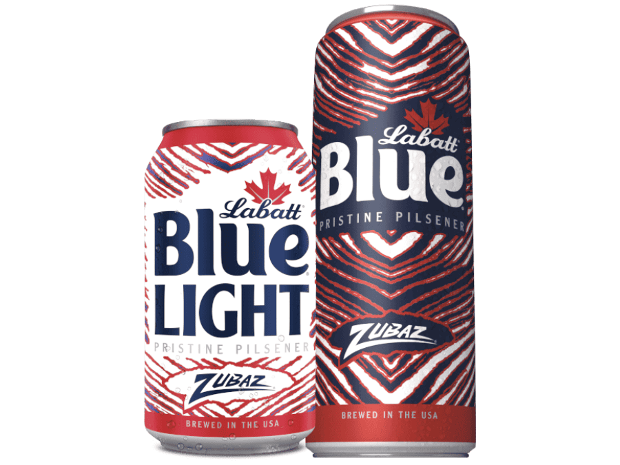Labatt Blue cans