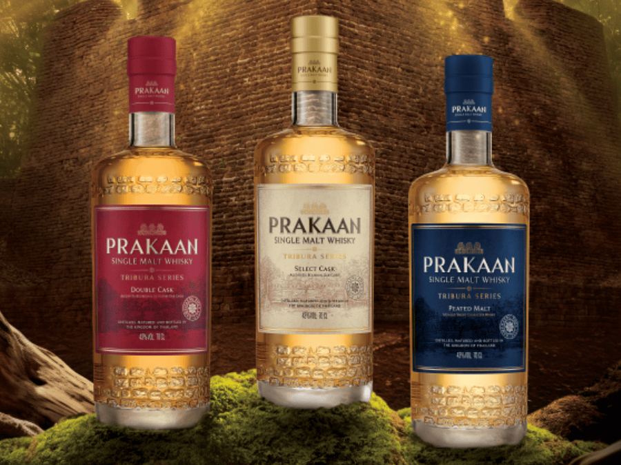 Prakaan Thai single malt whisky, three expressions