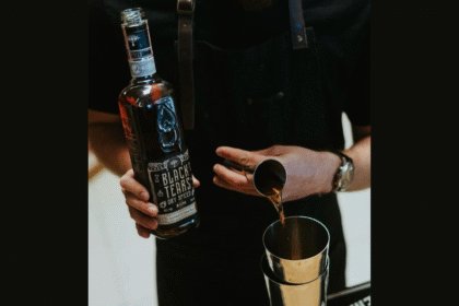 Black Tears Dry Spiced bottle and serve