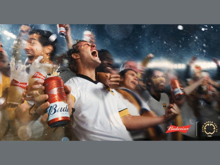 Still image from Budweiser FIFA Club World Cup 25 campaign