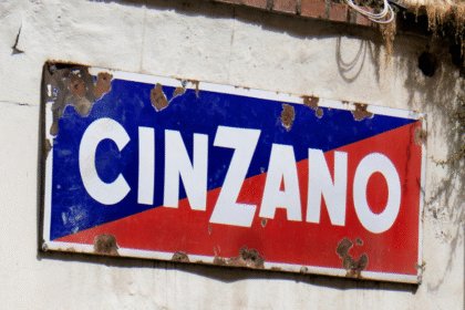 Cinzano sign on a wall