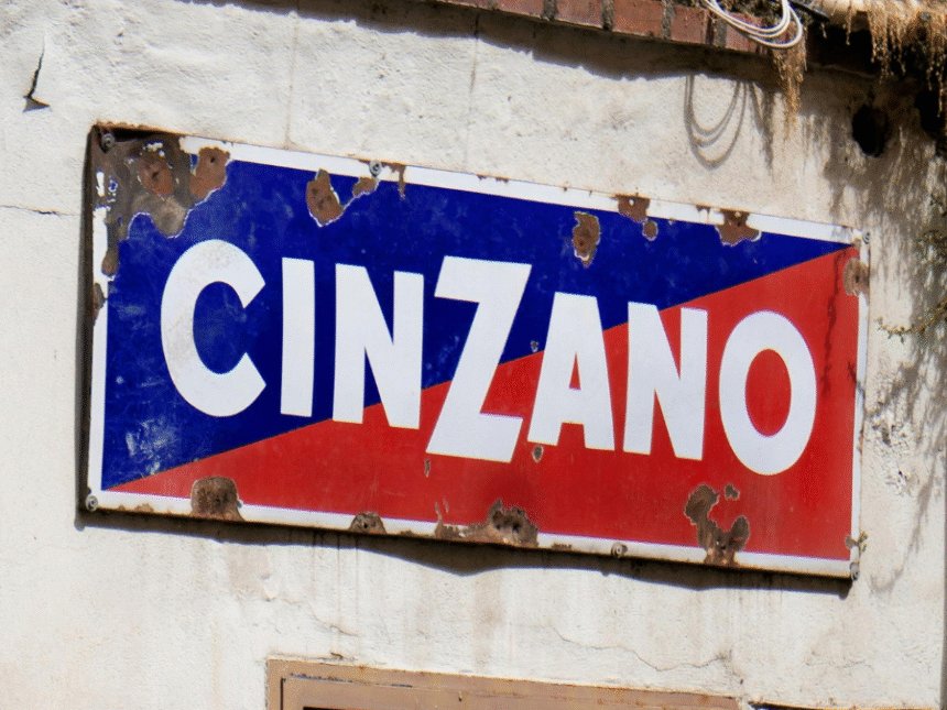 Cinzano sign on a wall