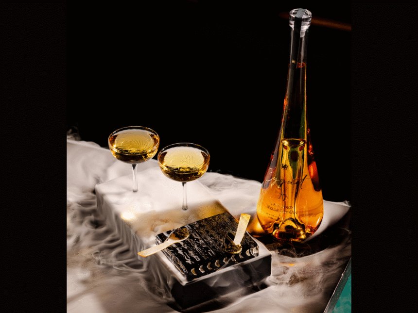Cygnet 77 bottle at Hakkasan Mayfair in London