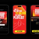 Screenshots of Desperados campaign with Spotify