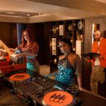 Katy B, DJ Target and DJ Arthi at Monkey Shoulder Records