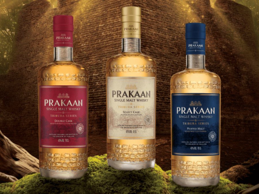 Prakaan Thai single malt whisky, three expressions