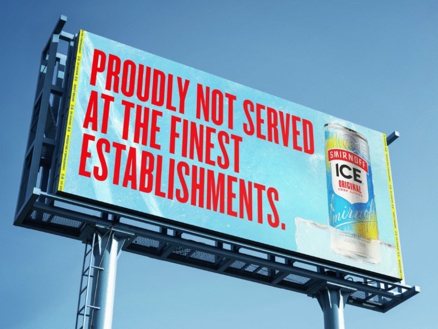 Smirnoff Ice out-of-home ad