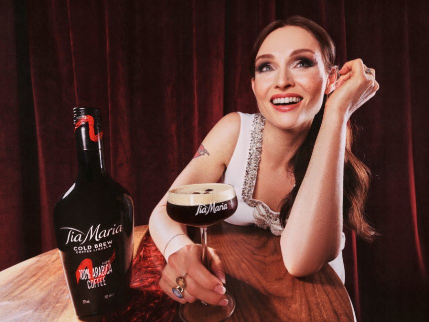 Sophie Ellis-Bextor with Tia Maria