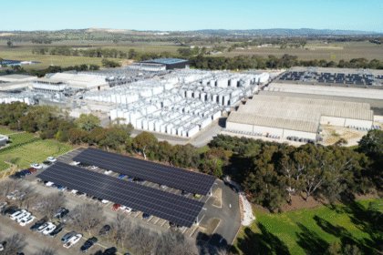 Treasury Wine Estates' Barossa Winery and Packaging Centre aerial view