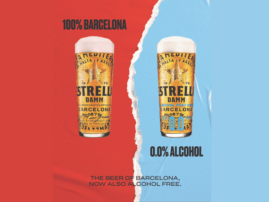 Estrella 0.0 pint glasses