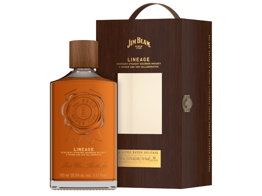 Jim Beam Lineage Batch #2 bottle and box
