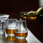 Scotch whisky being poured