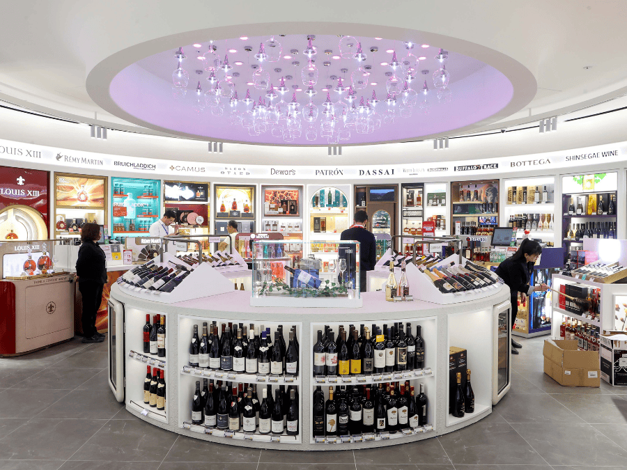 Shinsegae Duty Free interior at Seoul's Incheon International Airport
