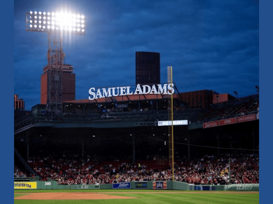Samuel Adams sign at Boston Red Sox's Fenway Park stadium