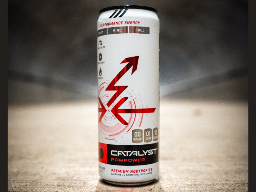 Catalyst energy drink can