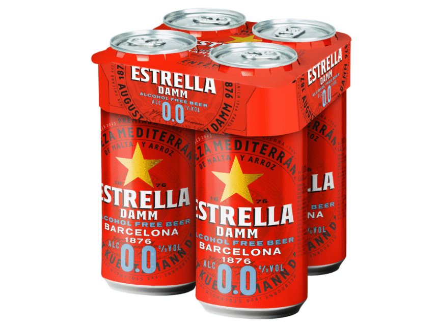Estrella Damm 0.0 cans