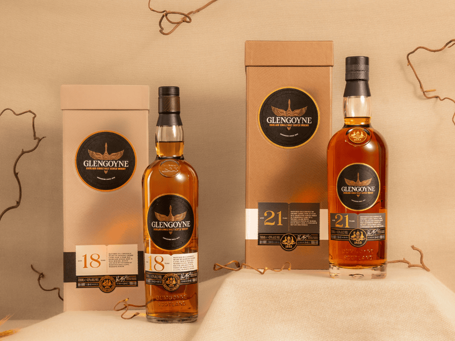 Glengoyne bottles and boxes