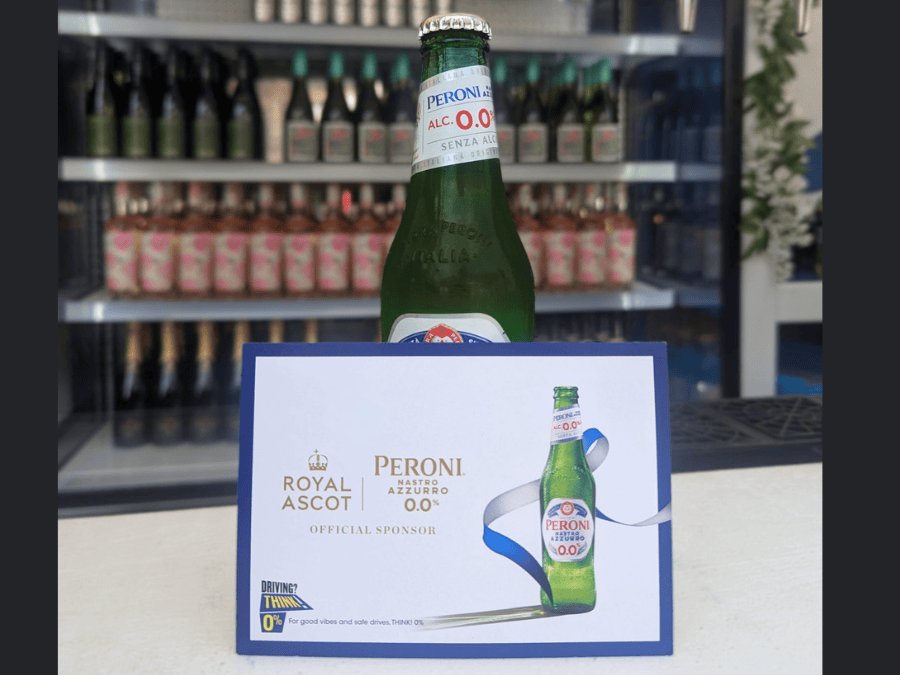Peroni 0.0% bottle with free bottle voucher