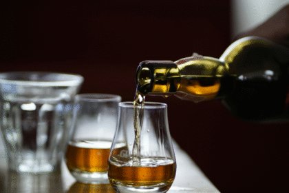 Scotch whisky being poured